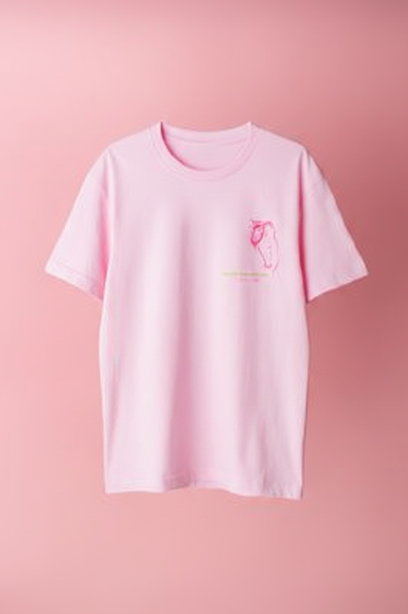 Różowy T-shirt
