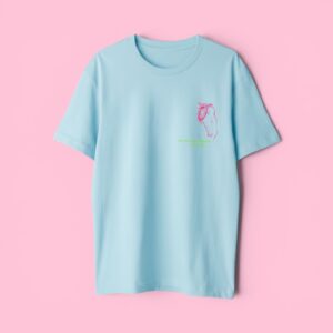 Błękitny T-shirt