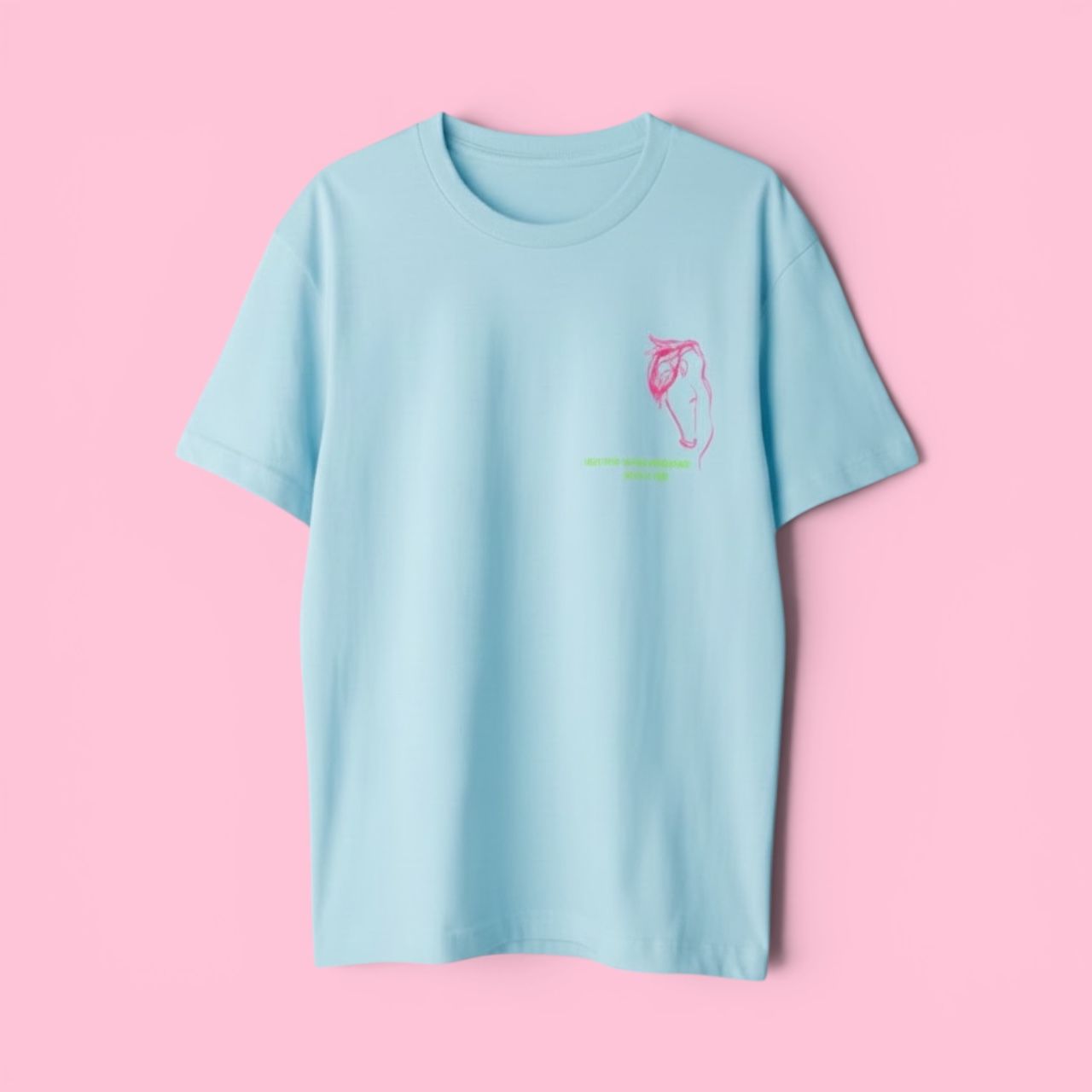 Błękitny T-shirt